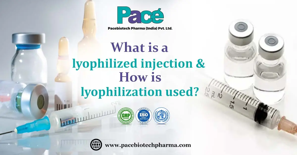 What is a lyophilized injection?